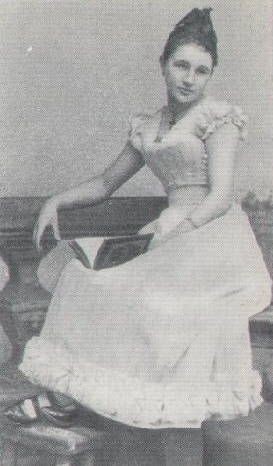 Berta Foerstrova-Lautererová (1869–1936) as Tat'iana at the first performance of "Evgenii Onegin" outside Russia. Prague, 1888