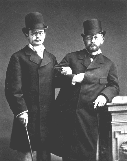 Iosif Kotek (1855-1885) with Tchaikovsky (right) pictured in 1878