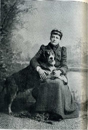 Ethel Smyth with her dog "Marco"