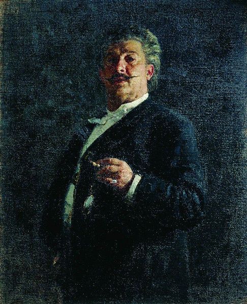 Mikhail Mikeshin (1835-1896), painted by Il'ia Repin